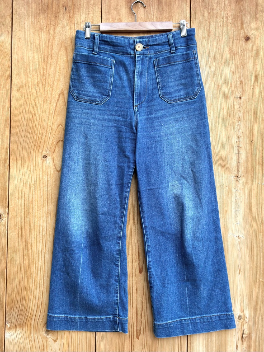 Maeve Colette Wide Leg Cropped Jeans Sz 29